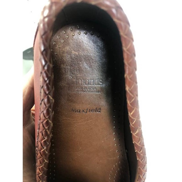 Allen Edmonds Maxfield Slip-On Tassel Loafers Brown Leather Men\'s US 12 D main image 6